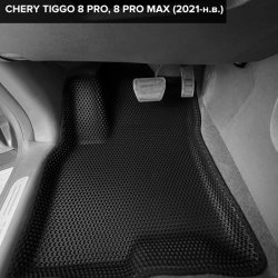 3D коврики EVA с бортами Chery Tiggo 8 Pro (2021-н.в.)