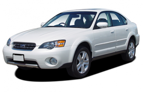 2D коврики EVA в салон и багажник на Subaru Outback III, седан, правый руль (2003-2009)