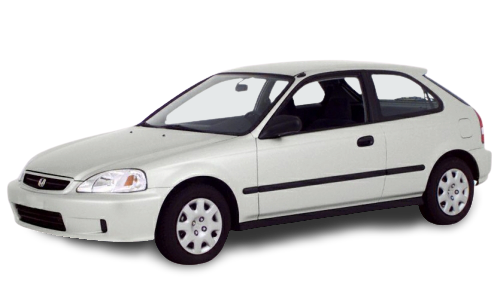 2D коврики EVA в салон на Honda Civic VI хэтчбек, правый руль (1995-2002)