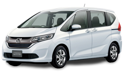 2D коврики EVA в салон и багажник на Honda Freed II Hybrid, правый руль, с диваном на 2-ом ряду (2016-н.в.)