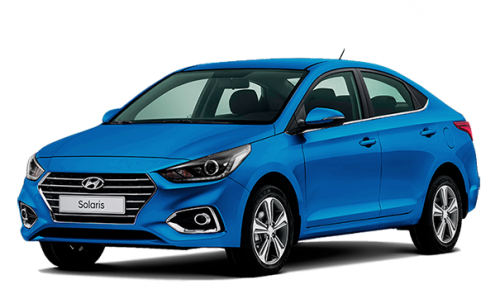 3D коврики EVA с бортами в салон на Hyundai Solaris II (2017-н.в.)