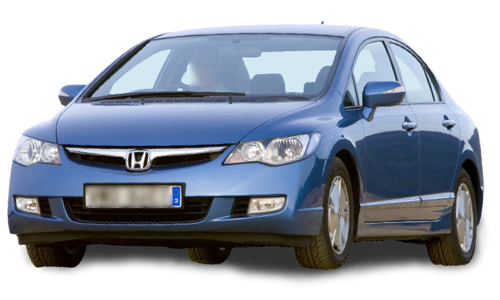 3D коврики EVA с бортами в салон на Honda Civic VIII седан (2005-2012)