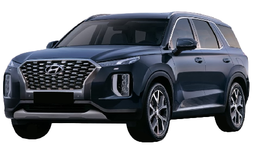 3D коврики EVA с бортами в салон на Hyundai Palisade (2018-н.в.)