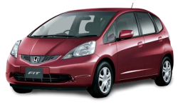 2D коврики EVA в салон и багажник  на Honda Fit II, правый руль (2007-2014)
